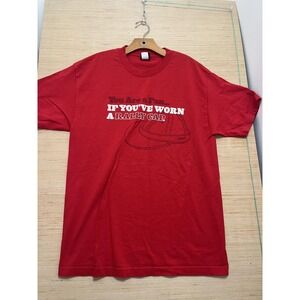 ESPN Rally Cap Shirt Mens Large Fan Slogan‎ Baseball Tee T-Shirt Graphic Sports